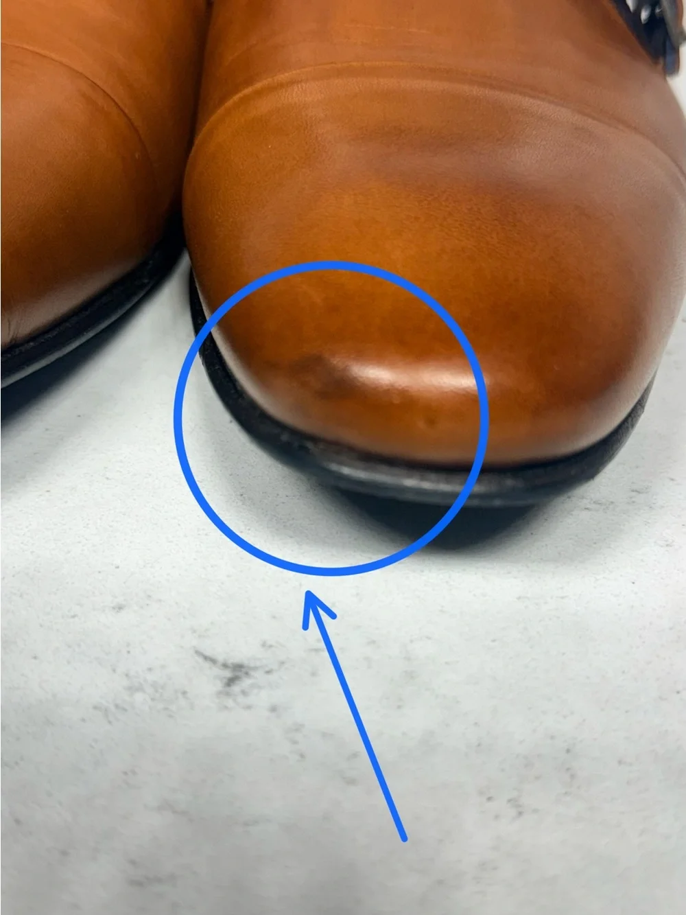 Saks Fifth Avenue Tan Leather Double Monk Strap Oxfords